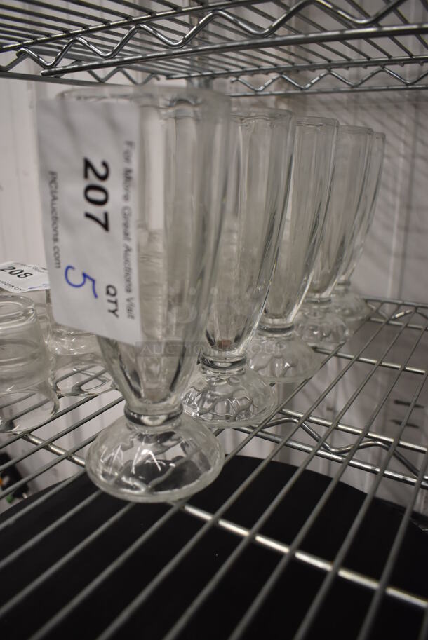 5 Footed Sundae Glasses. 3x3x7.5. 5 Times Your Bid! - Image 2 of 4