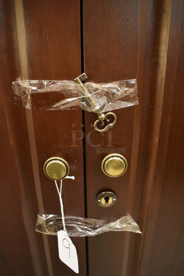 Wooden 4 Door Cigar Humidor w/ Contents. Comes w/ Key! - Image 4 of 12