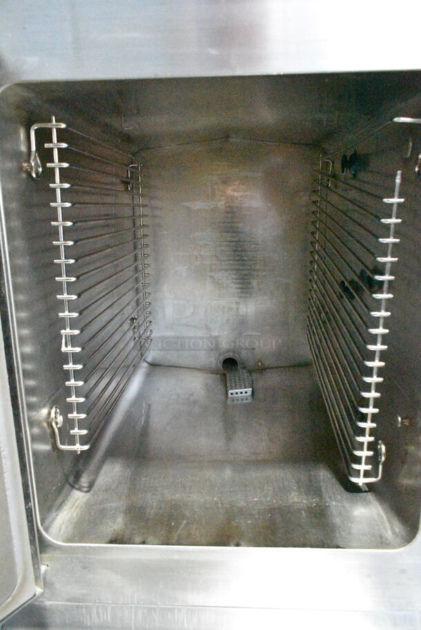 Cleveland 24CGA10 SteamCraft Ultra 10 Stainless Steel Commercial Natural Gas Powered 2 Deck Steam Cabinet. 125,000 BTU.  - Image 6 of 8