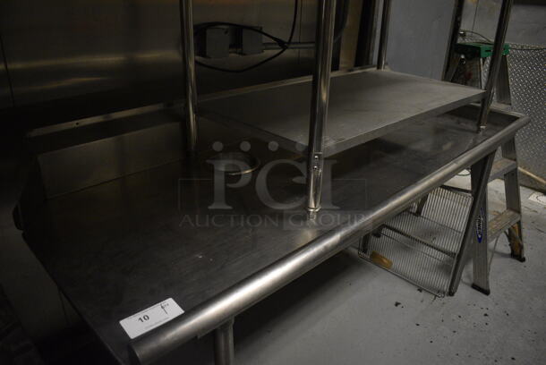 Stainless Steel Commercial Right Side Clean Side Dishwasher Table. 71x30x41.5. (kitchen) - Image 2 of 5