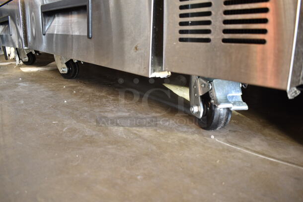BRAND NEW SCRATCH AND DENT! 2024 Avantco 178CBE72HC Stainless Steel Commercial 4 Drawer Chef Base on Commercial Casters. 115 Volts, 1 Phase. Tested and Working! - Image 3 of 8