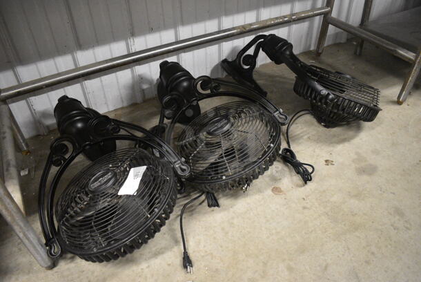 3 Old Havana Black Fans. 18x12x31. 3 Times Your Bid!