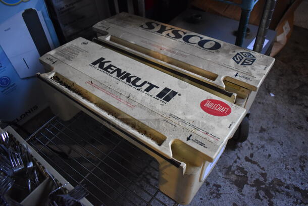 2 Poly Plastic Film Holder Cutters. Kenkut II and Sysco. Includes 22x8.5x7. 2 Times Your Bid!