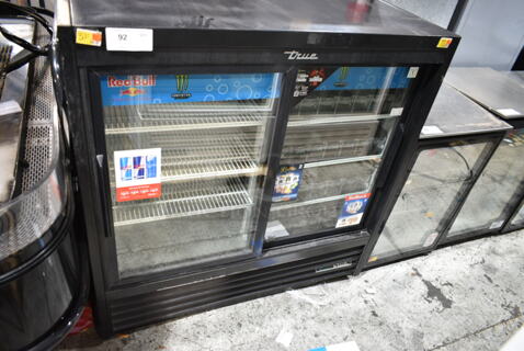 2020 True GDM-41SL-48-HC-LD Metal Commercial 2 Door Reach In Cooler Merchandiser w/ Poly Coated Racks. 115 Volts, 1 Phase. Tested and Powers On But Does Not Get Cold
