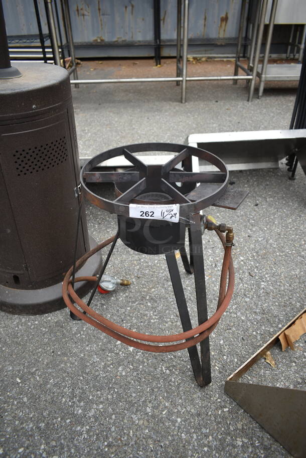 Metal Propane Gas Powered Single Burner Range. - Image 1 of 3