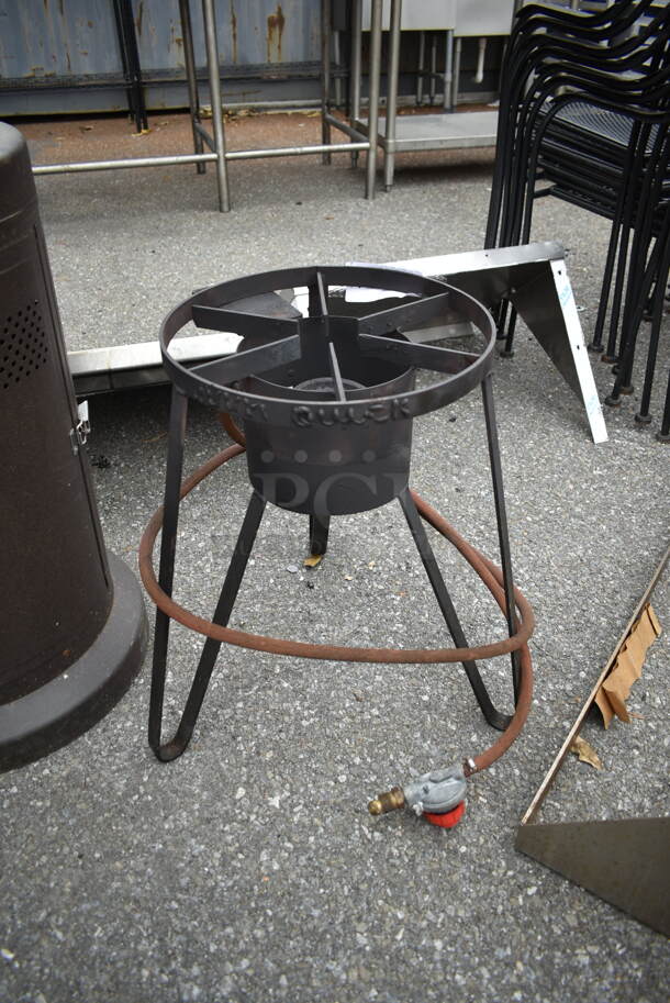 Metal Propane Gas Powered Single Burner Range. - Image 3 of 3