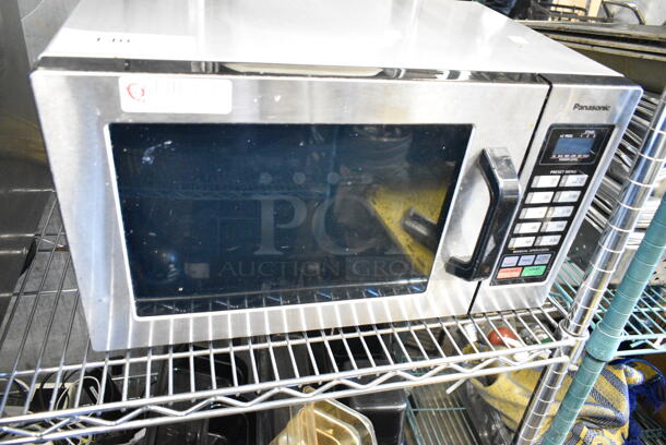 2022 Panasonic NE-1054F Stainless Steel Commercial Countertop Microwave Oven. 120 Volts, 1 Phase.  - Image 1 of 4