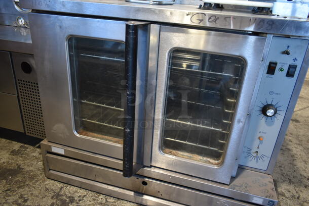 Garland SunFire BDG-1 Stainless Steel Commercial Full Size Convection Oven w/ 2 View Through Doors, Metal Oven Racks and Thermostatic Controls.  - Image 4 of 7