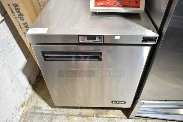 2019 Kitma FCU-28F Stainless Steel Commercial Single Door Undercounter Freezer on Commercial Casters. 115 Volts, 1 Phase. Tested and Working! - Image 1 of 4