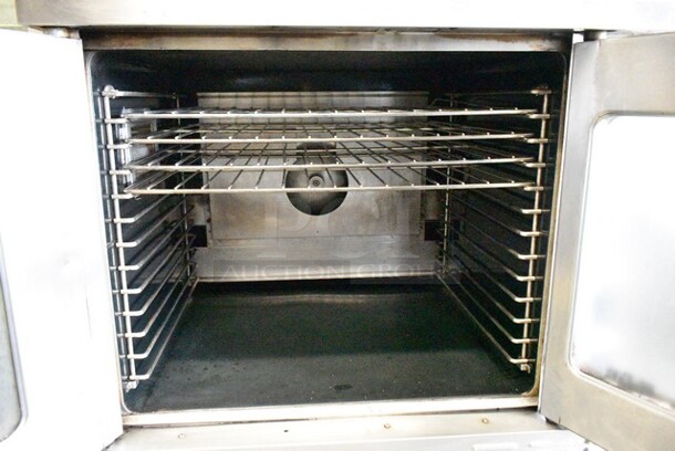 2 Garland Master 200 Stainless Steel Commercial Natural Gas Powered Full Size Convection Oven w/ View Through Door, Metal Oven Racks and Thermostatic Controls on Commercial Casters. 2 Times Your Bid! - Image 4 of 8