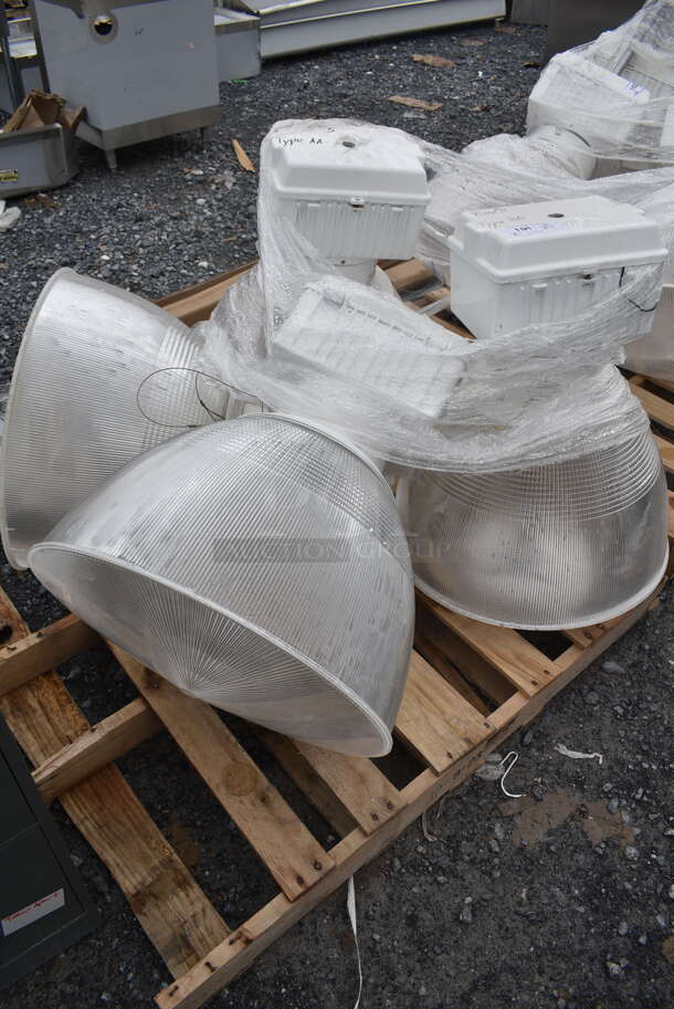PALLET LOT of 4 Genlyte Metal Wide-Lite Lights. 4 Times Your Bid! - Image 1 of 6