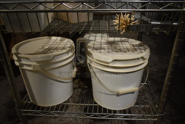 ALL ONE MONEY! Lot of Contents on 6 Tier Wire Shelving Unit Including Aluminum Foil and Poly Bins. Shelving Unit Not Included. - Image 7 of 7