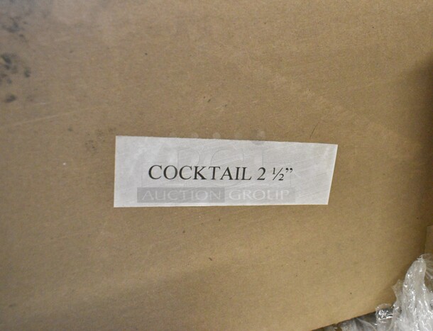 20 BRAND NEW Boxes Including Carlisle BIN2702 27 Gallon / 430 Cup White Flat Top Mobile Ingredient Storage Bin with Sliding Lid, 12 Box Cocktail 2-1/2", 9 Box DPI-99-PP-B 9x9" PP Base, Mid Century Butane Stove Frame. 20 Times Your Bid!  - Image 4 of 6