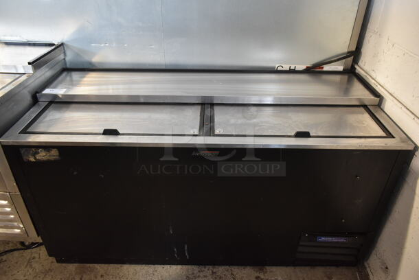 Turbo Air TBC-65SB Stainless Steel Commercial Back Bar Bottle Cooler w/ 2 Sliding Lids. 110-120 Volts, 1 Phase. Tested and Working! - Image 1 of 5