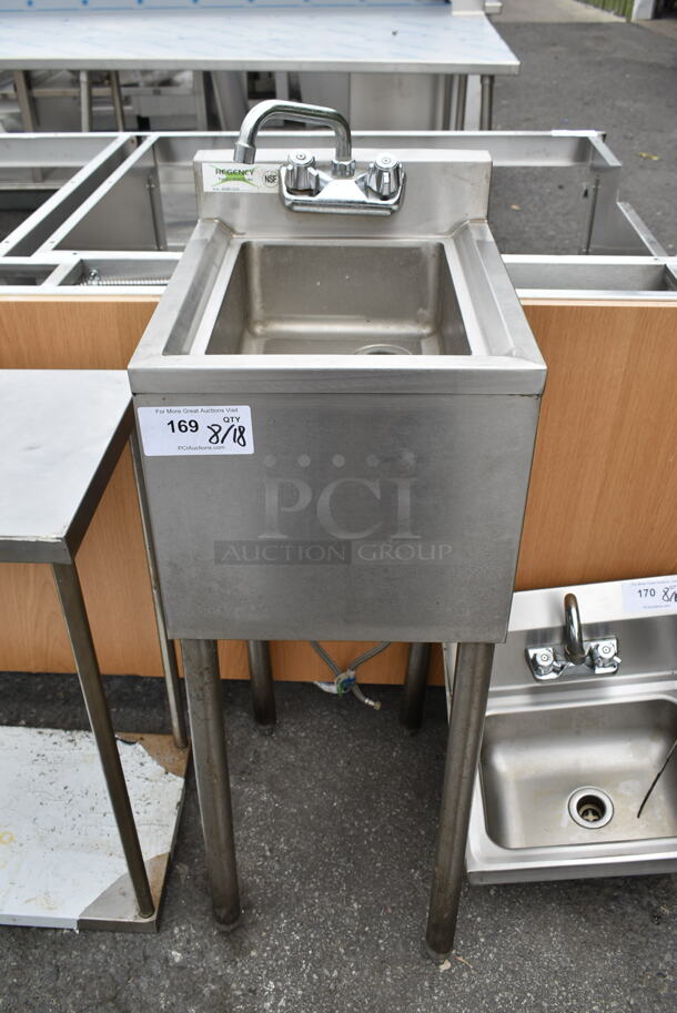 Regency 600B11014 Stainless Steel Commercial Single Bay Sink w/ Faucet and Handles. - Image 1 of 8