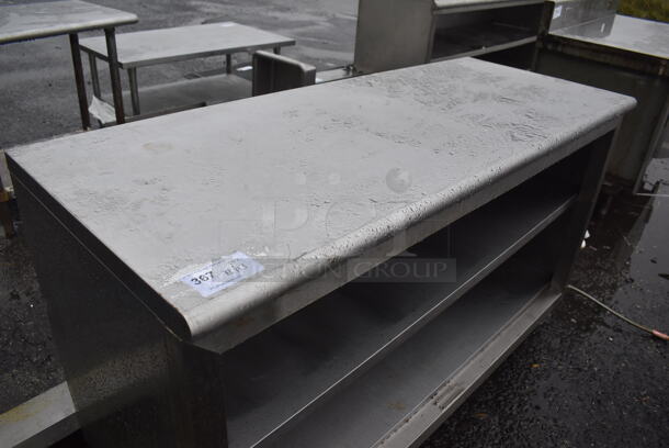 Stainless Steel Commercial Counter w/ 2 Under Shelves. 60x24x36 - Image 3 of 3