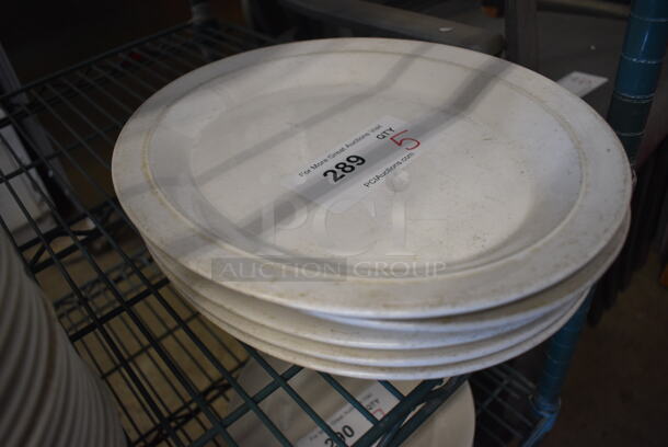 5 White Ceramic Plates. Includes 10.5x13.5x1. 5 Times Your Bid! - Image 2 of 3