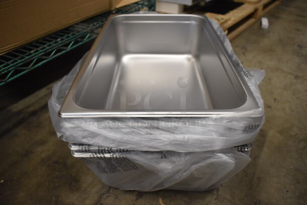12 BRAND NEW IN BOX! Winco SPJH-106 Stainless Steel Full Size Drop In Bins. 1/1x6. 12 Times Your Bid! - Image 1 of 5