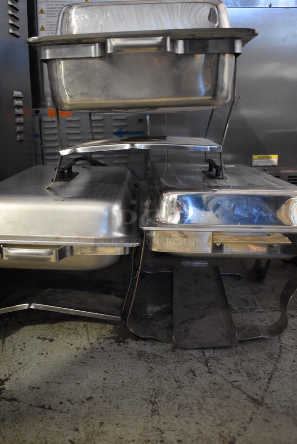 3 Metal Chafing Dishes w/ Drop In and Lid. 14x24x13. 3 Times Your Bid! - Image 5 of 5