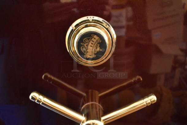 EXCELLENT CONDITION! Frontier FI640 Brown Metal Single Door Full Size Reach In Climate Controlled Safe. Comes w/ Combination! - Image 10 of 12