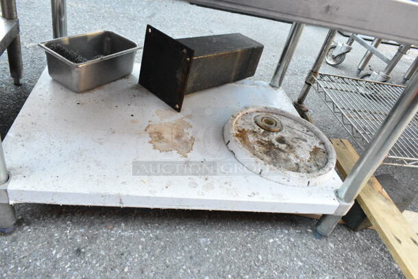 Star Stainless Steel Commercial Countertop Gas Powered Flat Top Griddle on Regency 600ES3036G Stainless Steel Equipment Stand. 24x25x14, 36x30x26 - Image 9 of 10