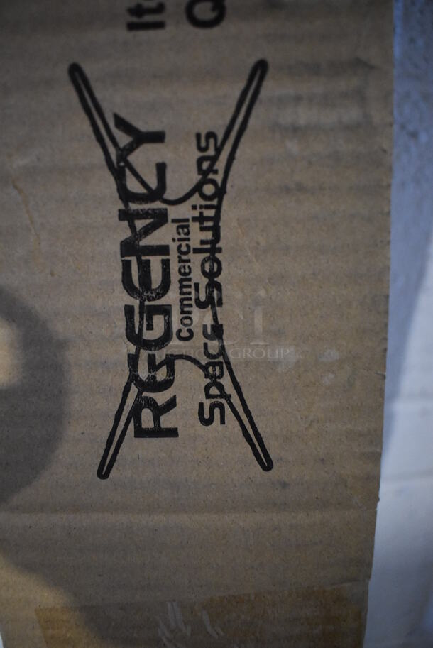 ALL ONE MONEY! Lot of 8 BRAND NEW IN BOX! Regency 460ECP74 Chrome Finish Wire Shelving Poles. 74" - Image 4 of 8