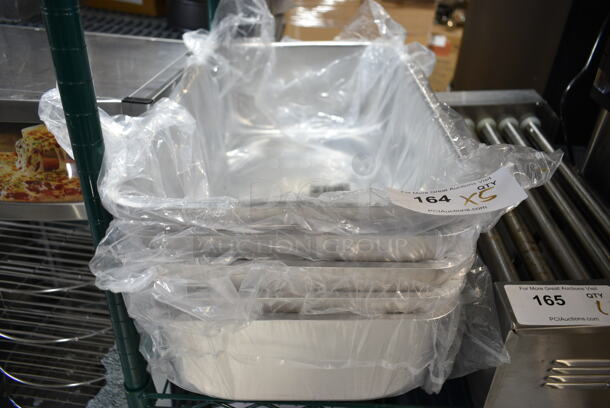 5 BRAND NEW SCRATCH AND DENT! Choice 176ALSPILLFL Full Size 6" Deep Aluminum Steam Table Spillage / Water Pan. 5 Times Your Bid!  - Image 2 of 6
