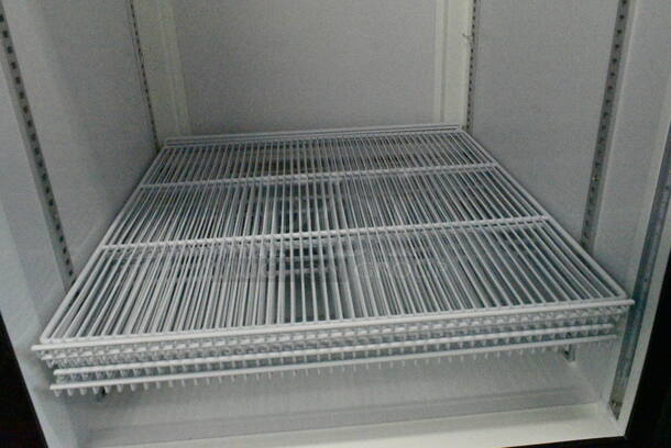 2024 Bison BGM-21 Metal Commercial Single Door Reach In Cooler Merchandiser w/ Poly Coated Racks on Commercial Casters. 115 Volts, 1 Phase. Tested and Working! - Image 7 of 8