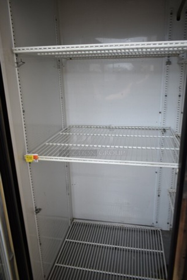 True GDM-72 Metal Commercial 3 Door Reach In Cooler Merchandiser w/ Poly Coated Racks. 115 Volts, 1 Phase. Tested and Powers On But Does Not Get Cold - Image 6 of 7