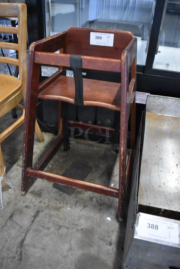 Wooden High Chair. 19x20x29 - Image 4 of 4