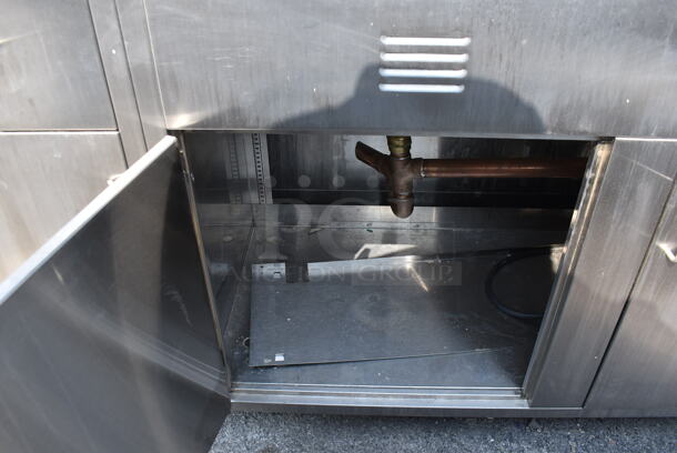 Stainless Steel 2 Bay Sink Enclosure w/ Drawers and Undercabinet Spacing and Gooseneck Faucet - Image 6 of 9
