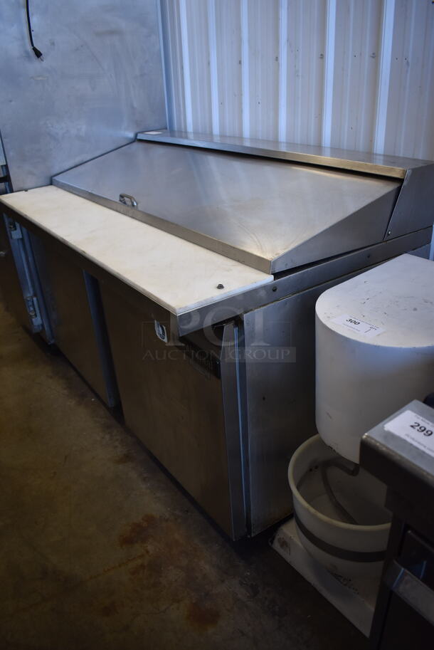 Continental SW60-24M Stainless Steel Commercial Sandwich Salad Prep Table Bain Marie Mega Top on Commercial Casters. 115 Volts, 1 Phase. 60x34x42. Tested and Working! - Image 3 of 9
