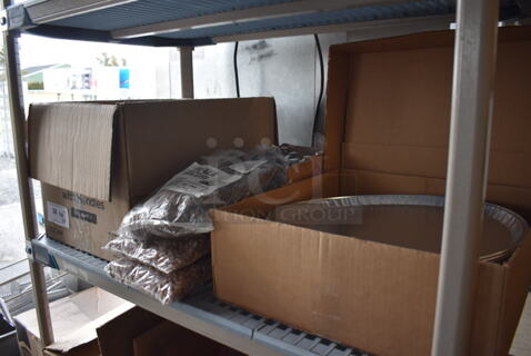 ALL ONE MONEY! Tier Lot of Various NEW Items Including Oven Mitts, Beans, Butane Canisters, Bags and Foil Trays