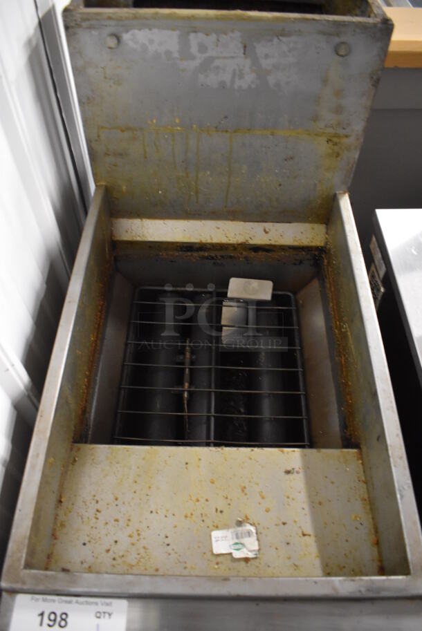Qualite Stainless Steel Commercial Gas Powered Floor Style Deep Fat Fryer. 15.5x30x47 - Image 3 of 5