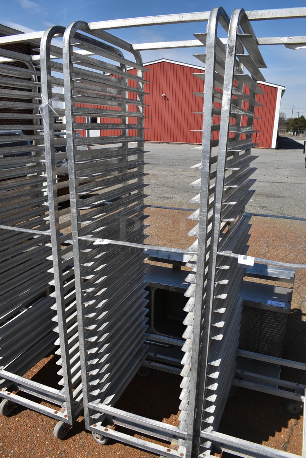 Metal Commercial Pan Transport Rack on Commercial Casters. 20.5x26x74 - Image 3 of 3
