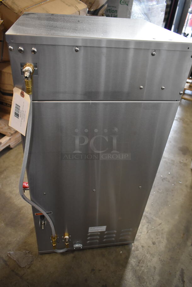 BRAND NEW SCRATCH AND DENT! Curtis CBHT Stainless Steel Commercial Countertop Double Coffee and Tea Machine w/ Hot Water Dispenser and 2 Poly Brew Baskets. 220 Volts, 1 Phase. - Image 7 of 9