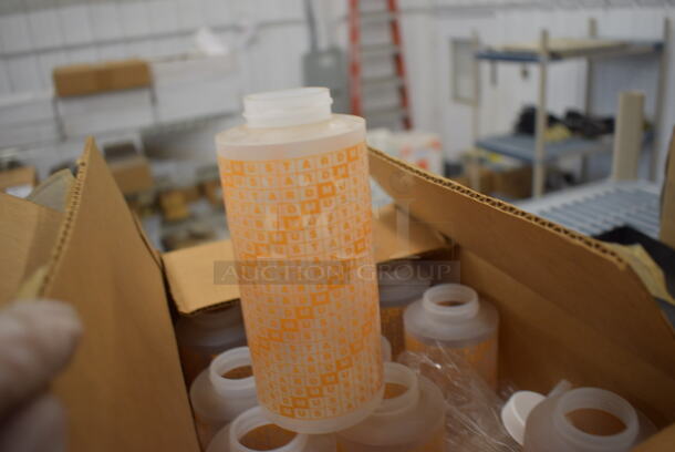 ALL ONE MONEY! Lot of 11 BRAND NEW Clear Poly Condiment Bottles. 2.5x2.5x6 - Image 2 of 3