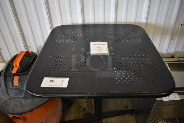 Black Metal Table. 24x24x29 - Image 2 of 4