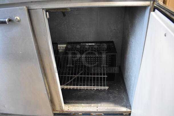 Beverage Air Stainless Steel Commercial Cooler w/ Topping Rail. 115 Volts, 1 Phase. 59x29x48. Tested and Working! - Image 3 of 6