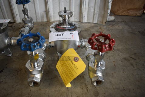 BRAND NEW! Leonard Thermostatic TM Metal Steam and Water Mixing Valve. 10x19x8
