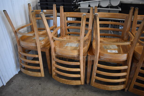 6 Wooden Dining Chairs. 16.5x17.5x31. 6 Times Your Bid! - Image 5 of 5