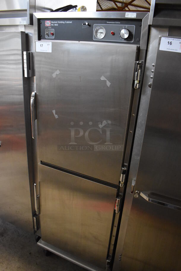 Henny Penny HC 900 Stainless Steel Commercial Heated Holding Cabinet on Commercial Casters. 208-220 Volts. 24x31x71