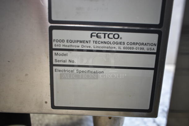 Fetco CBS-62H Stainless Steel Commercial Countertop Double Coffee Machine w/ 2 Metal Brew Baskets and Hot Water Dispenser.  - Image 7 of 7