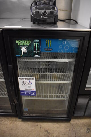 2018 True GDM-06-34-HC-TSL01 Metal Commercial Single Door Reach In Mini Cooler Merchandiser. 115 Volts, 1 Phase. 20.5x28x36. Tested and Working!