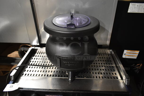 BRAND NEW SCRATCH AND DENT! Tomlinson Stainless Steel Commercial Frontier Soup Kettle Food Warmer. 120 Volts, 1 Phase. Tested and Working!