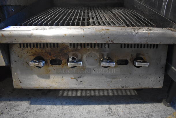 Stainless Steel Commercial Countertop Natural Gas Powered Charbroiler Grill. 24x32x18 - Image 4 of 4