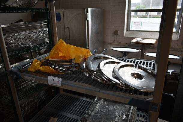 ALL ONE MONEY! Tier Lot of Various Items Including Metal Round Lids and Knives! - Image 3 of 3