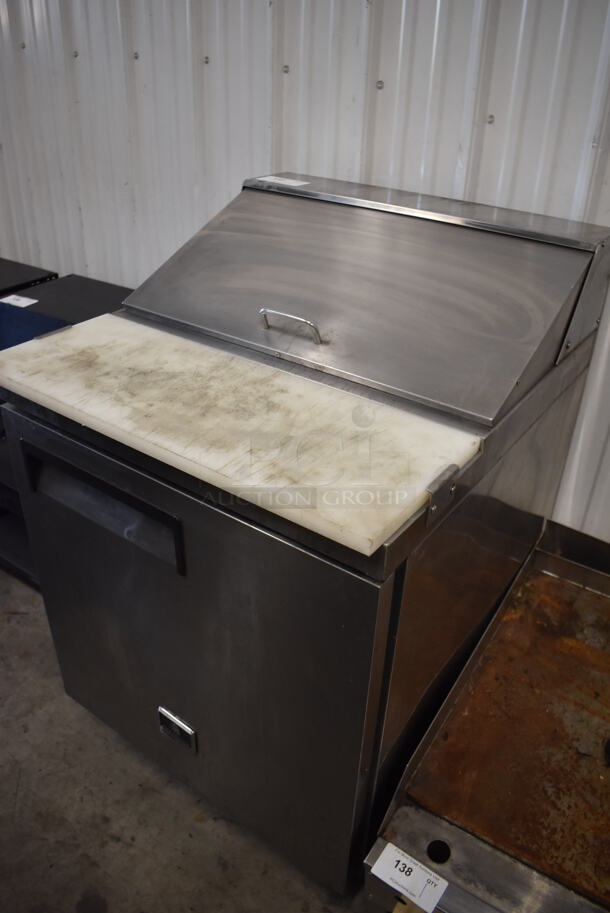 Kelvinator KCST27.8 Stainless Steel Commercial Sandwich Salad Prep Table Bain Marie Mega Top on Commercial Casters. 115 Volts, 1 Phase. 28x31x42.5. Tested and Working! - Image 3 of 6