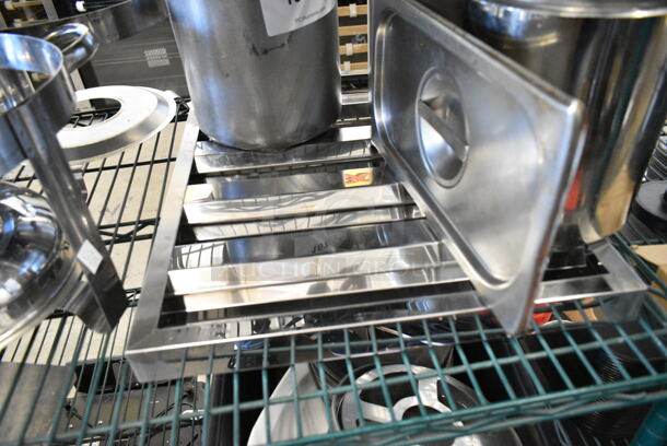 ALL ONE MONEY! Lot of Various Items Including Stainless Steel Drop In Bins - Image 6 of 7