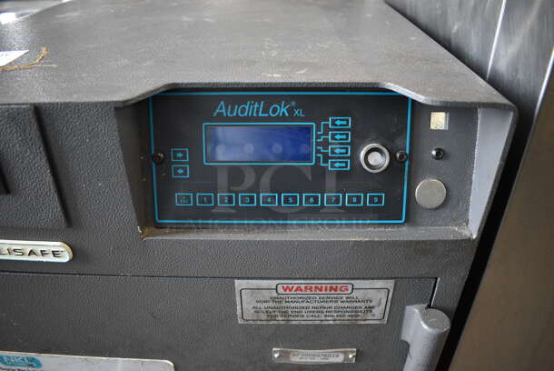 NKL AuditLok Black Metal Single Compartment Safe. Does Not Come w/ Combination. 20x19x29 - Image 4 of 6